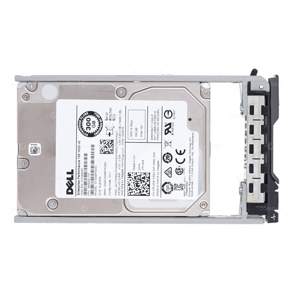 7FJW4 DELL HDD 300GB 15K SAS 12G 2.5" SFF HOT-SWAP